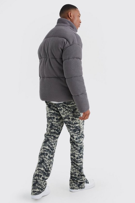 Steppjacke mit Trichterkragen