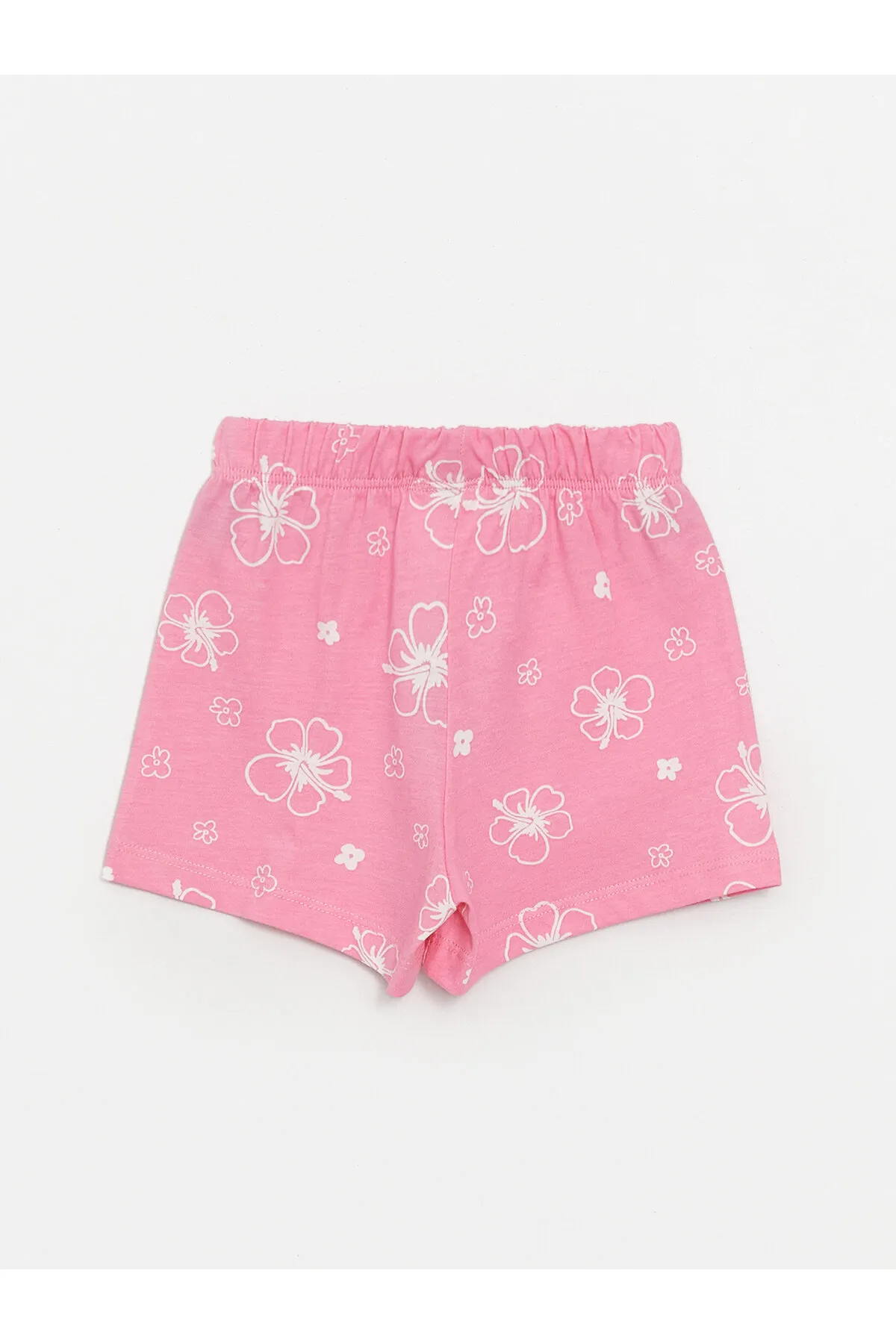 LC Waikiki  Bedrucktes T-Shirt und Shorts für Babys mit Rundhalsausschnitt, 2er-Set