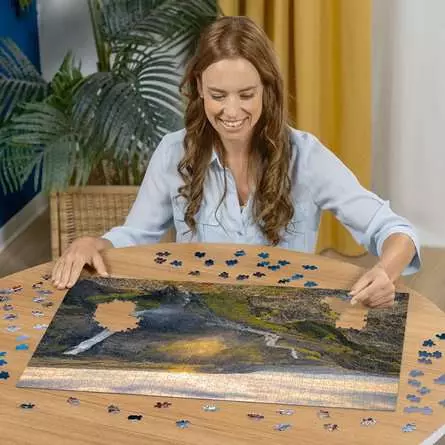 Puzzle 1000 Teile - Haifoss auf Island
