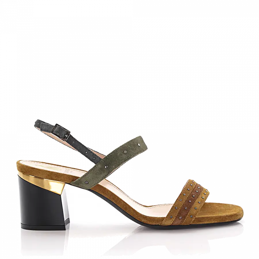 Lanvin - Riemchensandalen Veloursleder beige - beige