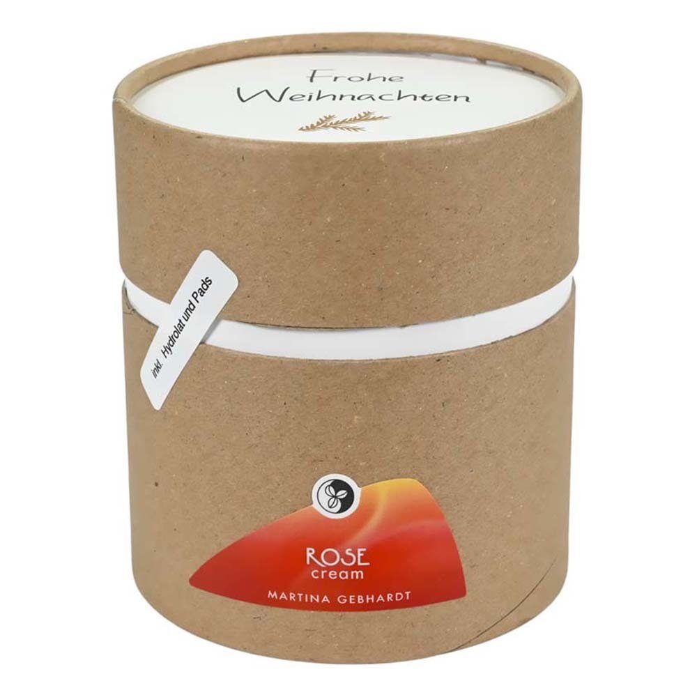 Martina Gebhardt Pflege-Geschenkset Rose Cream - Geschenkset inkl. Hydrolat+Pads