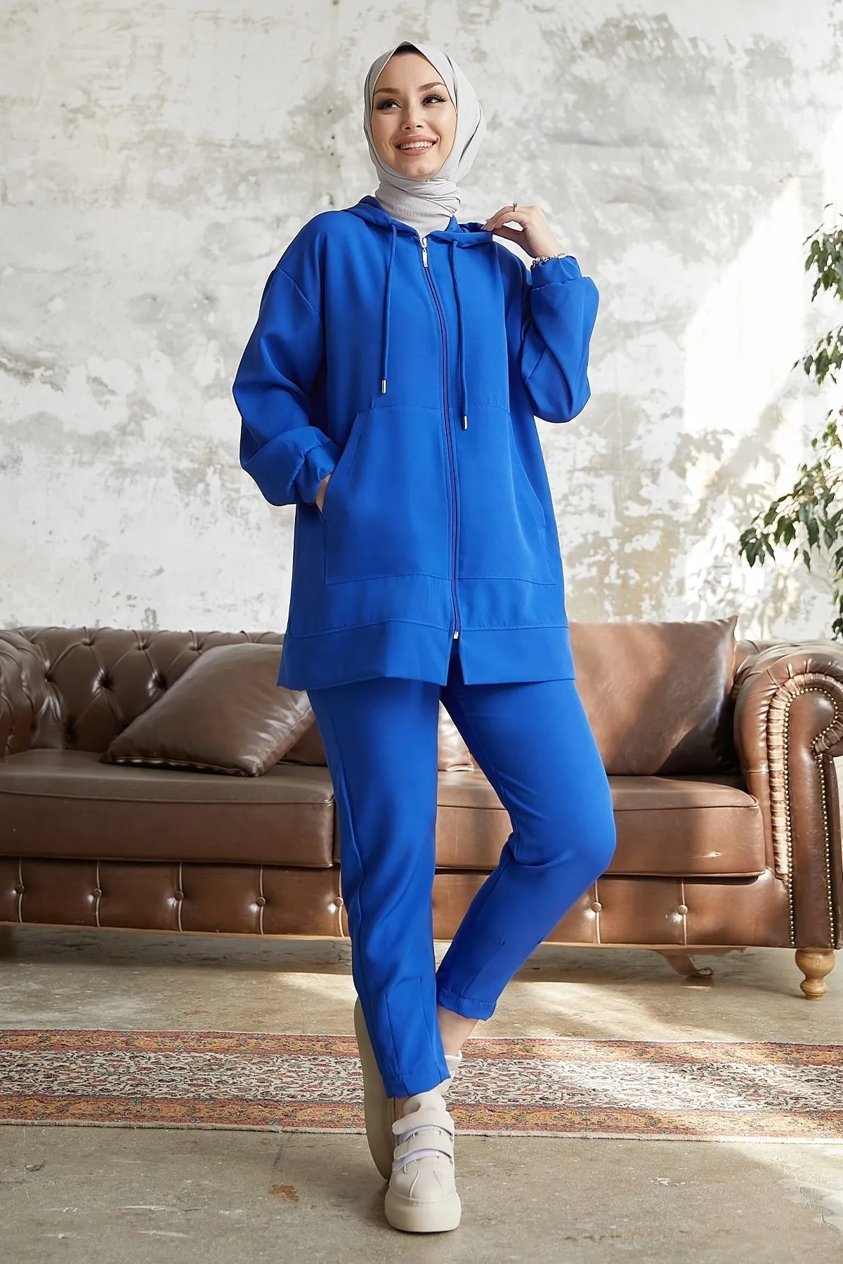 InStyle  Amor Basic Zweiteiliger Anzug – Saks Blue