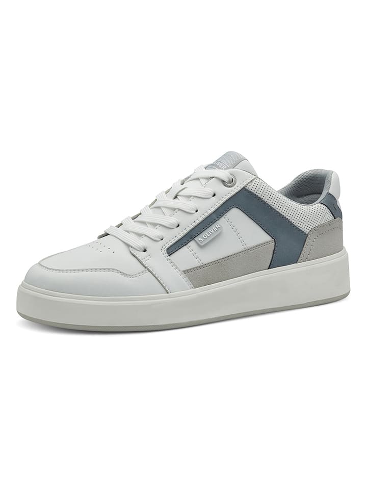 s.Oliver Sneakers in Weiß/ Blaugrau günstig kaufen