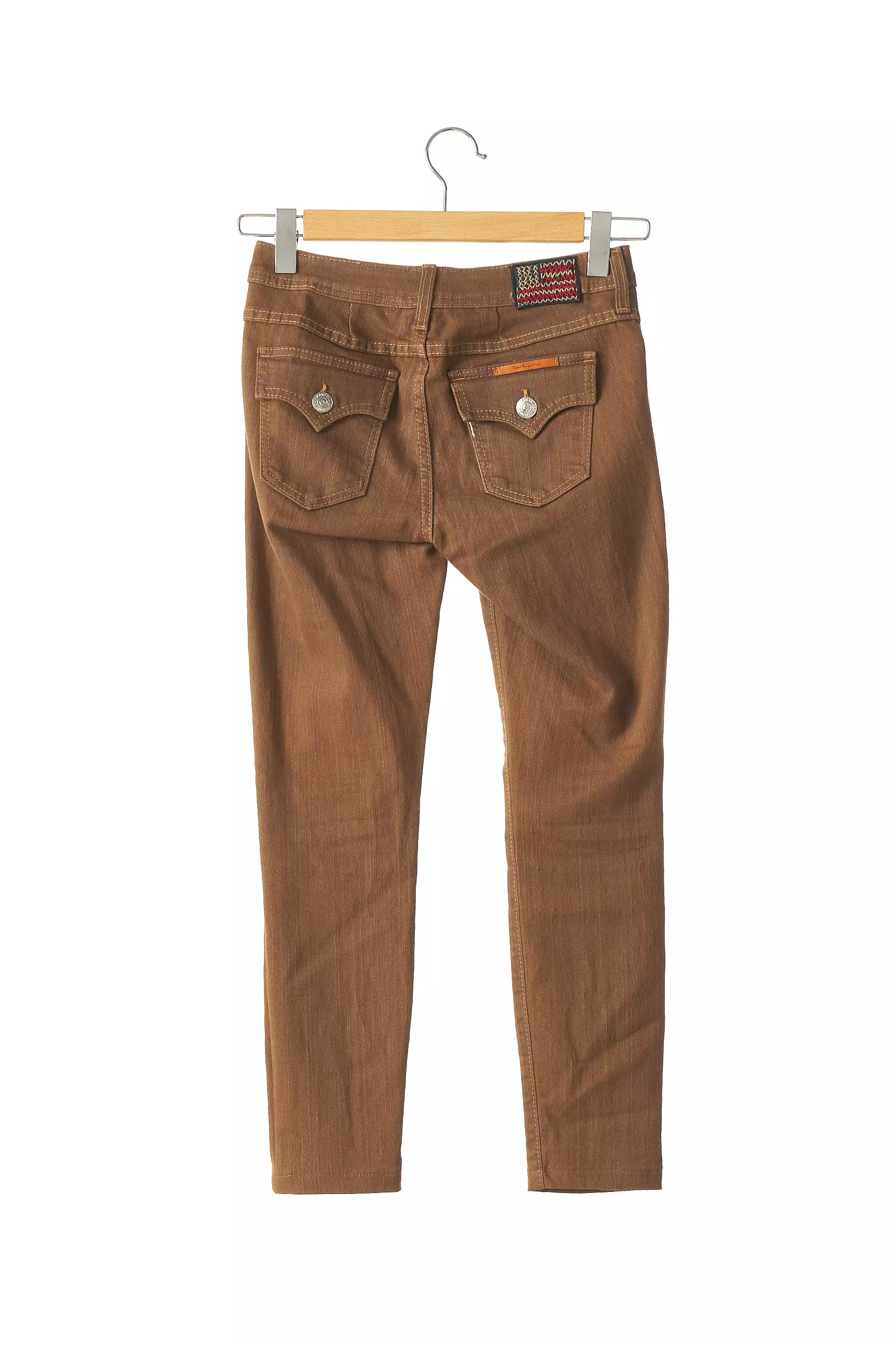 Religion Pantalons Slim Femme couleur marron