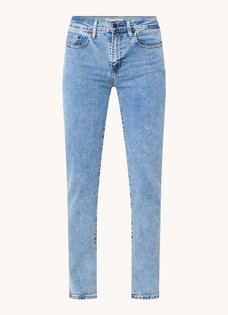 Levi's 724 traperice visokog struka slim fit od mješavine liocella srednje prane boje