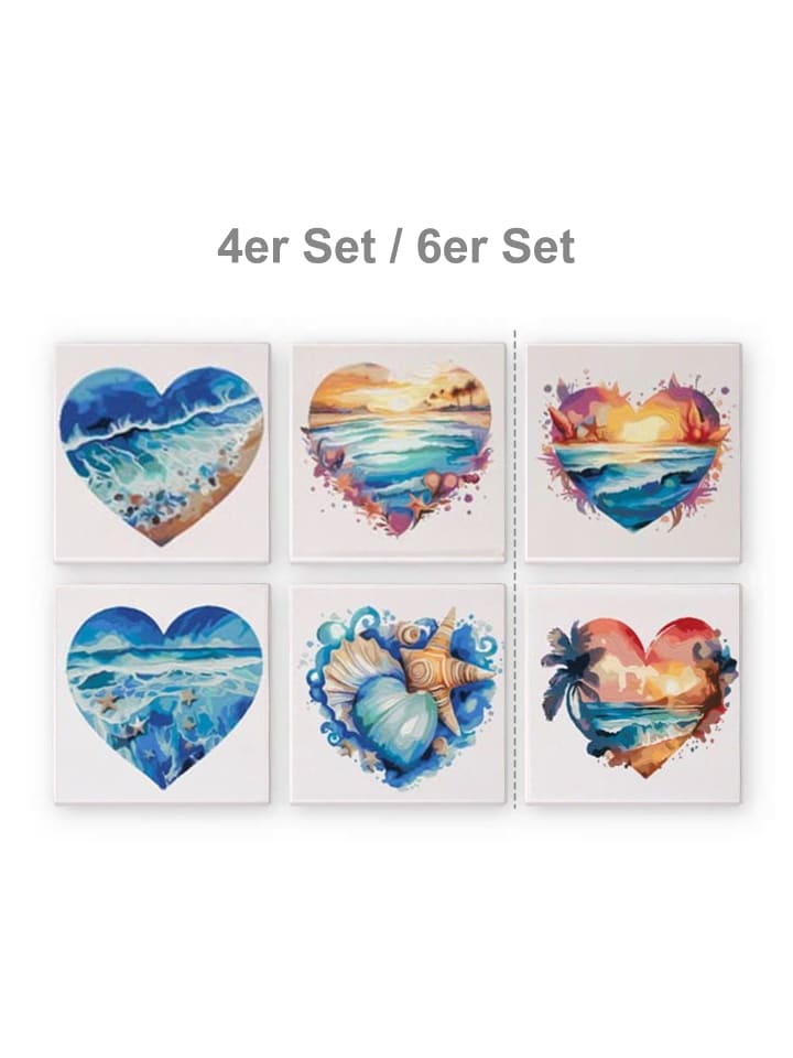 ARTNANAS Mini Malen nach Zahlen 4er/6er Set-