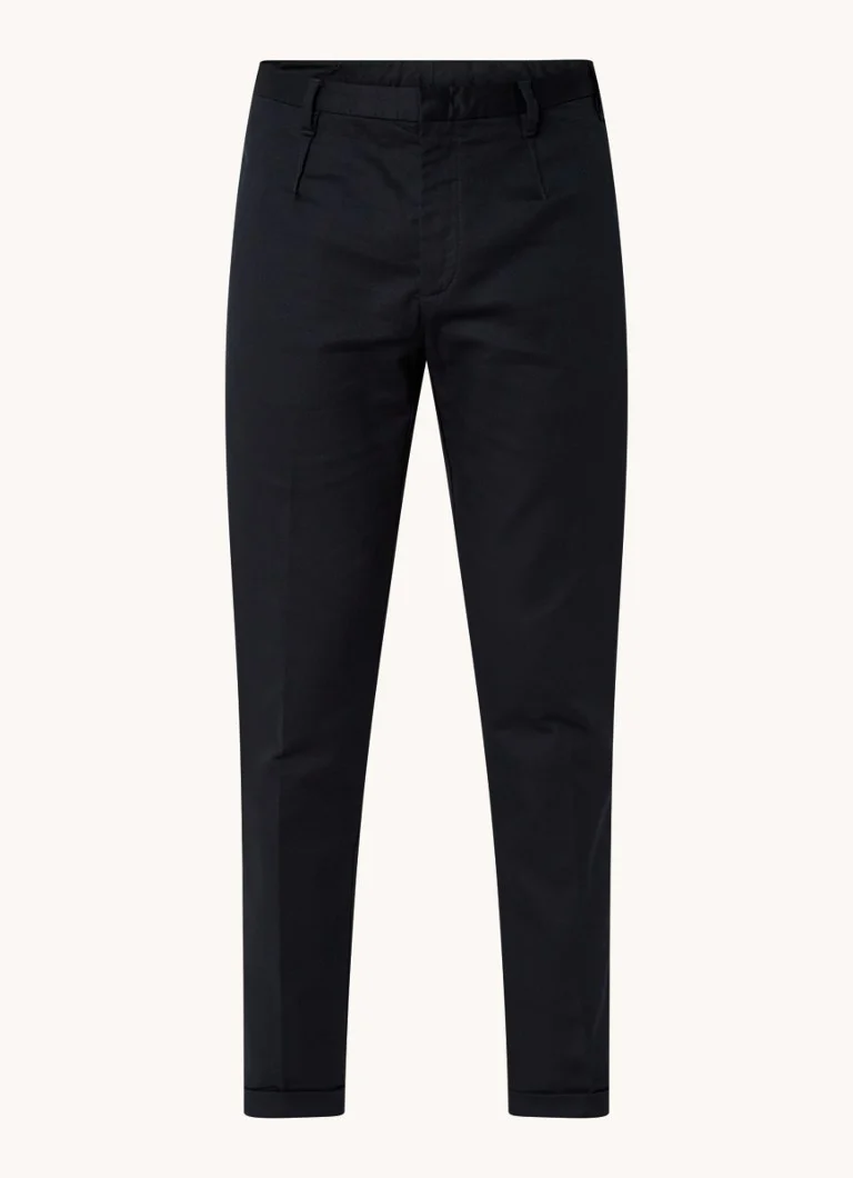 Pantaloni chino drepți Emporio Armani cu buzunare laterale