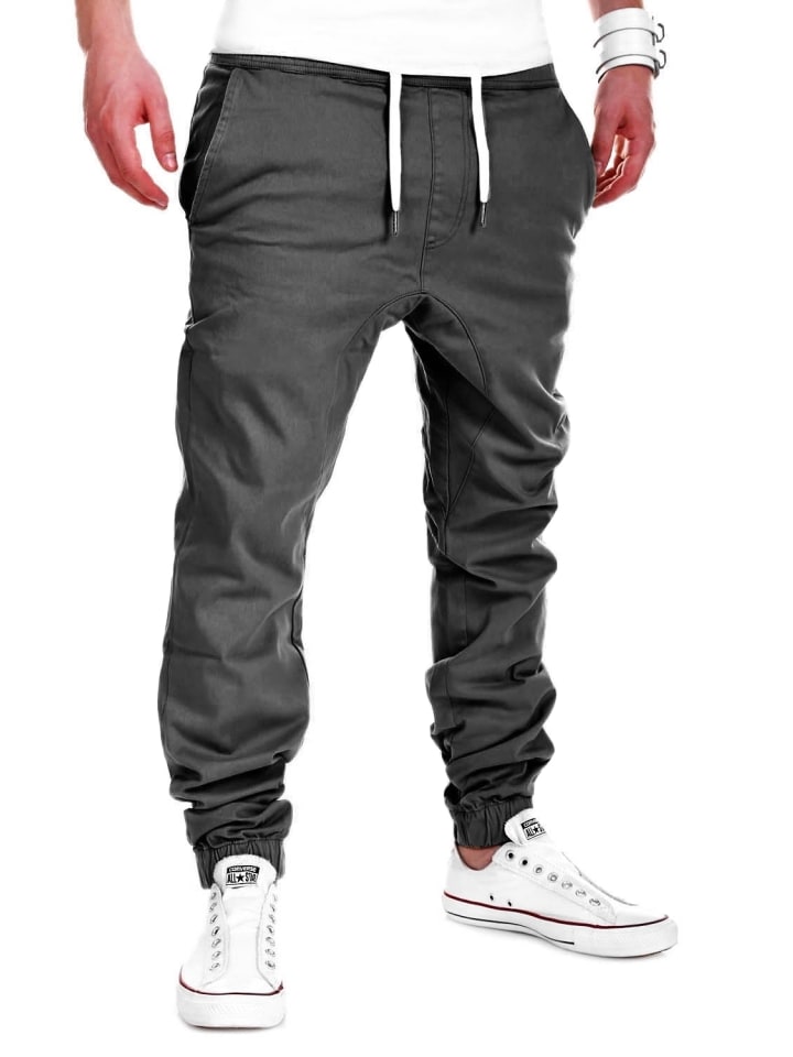 behype Chino-Hose LUKE in dunkelgrau günstig kaufen