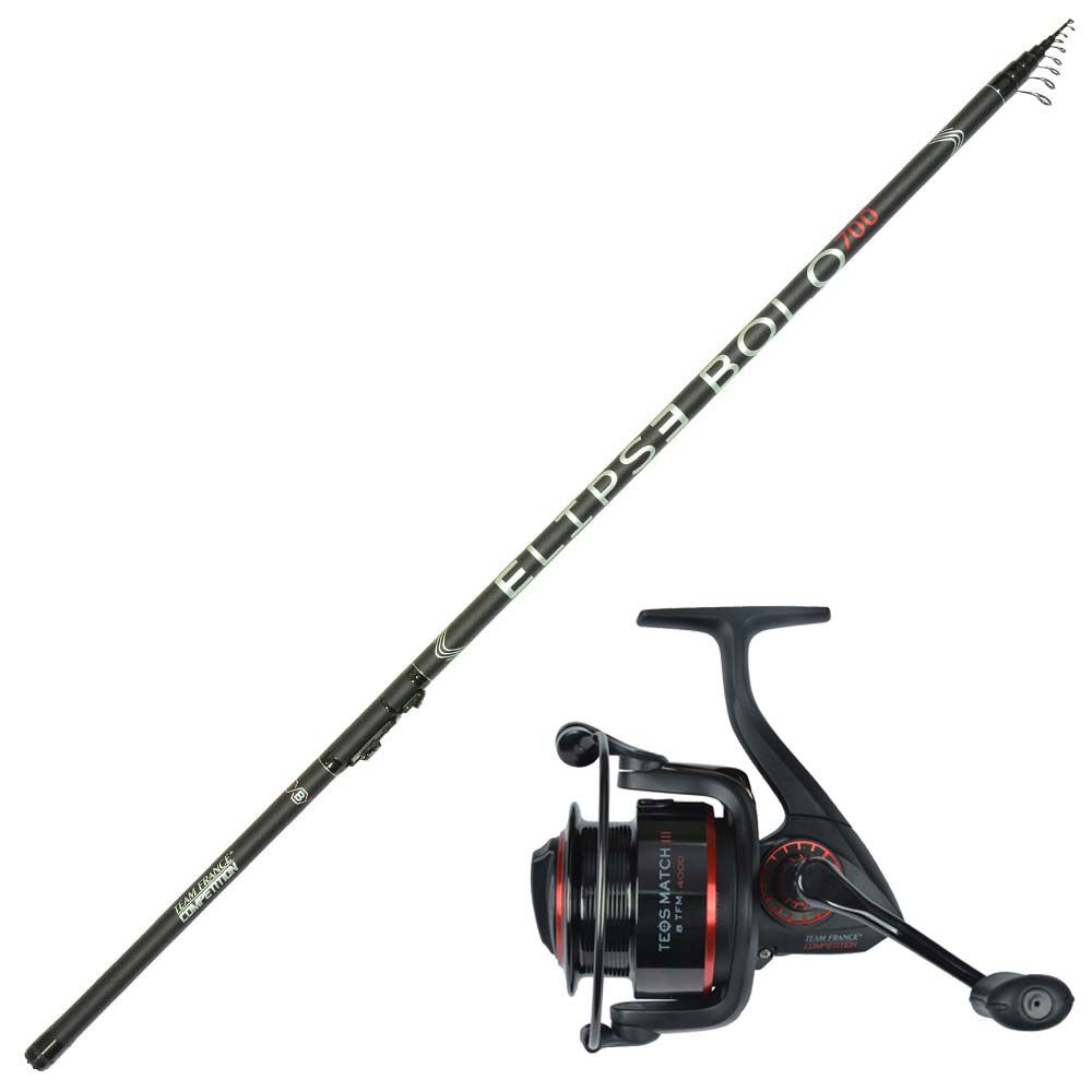 Canna bolognese Elipse Bolo 7m + mulinello Teos Match 4000