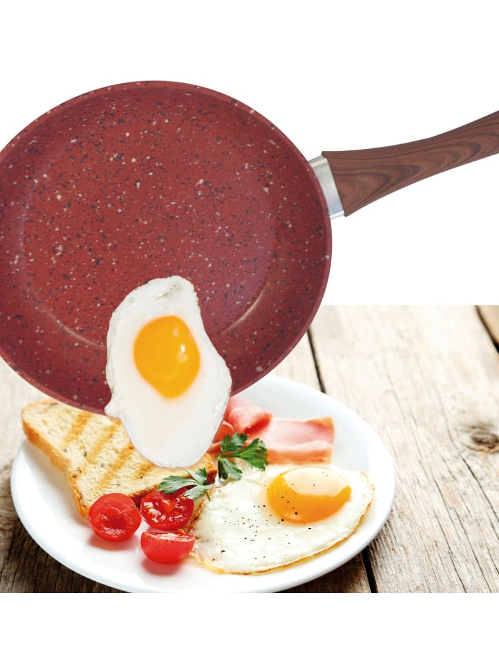 Livington Pfanne Copper & Stone Pan 24 in Rot günstig kaufen onesize