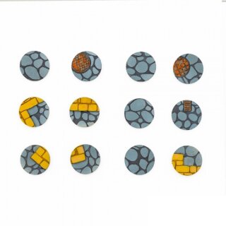 ** % SALE % ** Town Streets 30mm Round - Base Toppers (12)