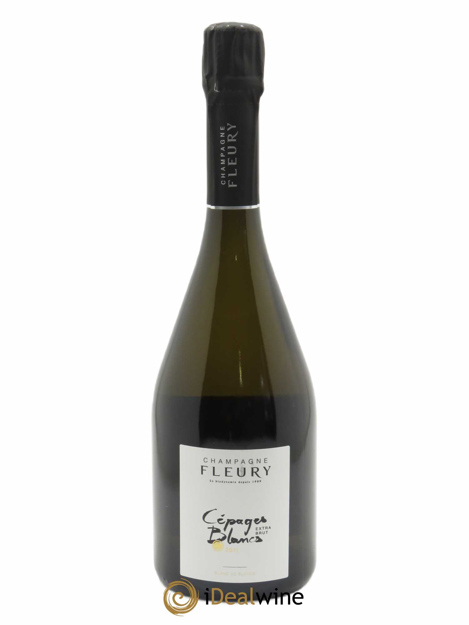 Cépages Blancs Blanc de Blancs Extra Brut Fleury  2011 - Lot de 1 Bouteille