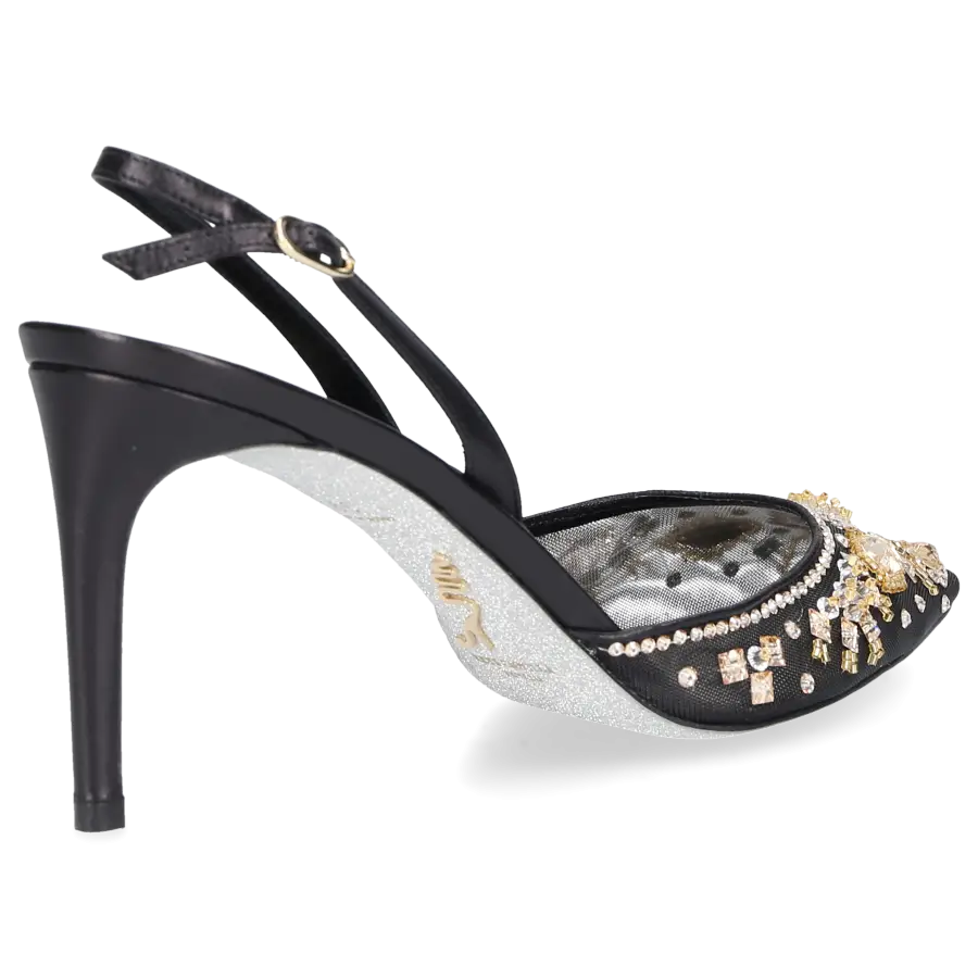 Rene Caovilla - Pumps CINDERELLA 80 Mesh - schwarz