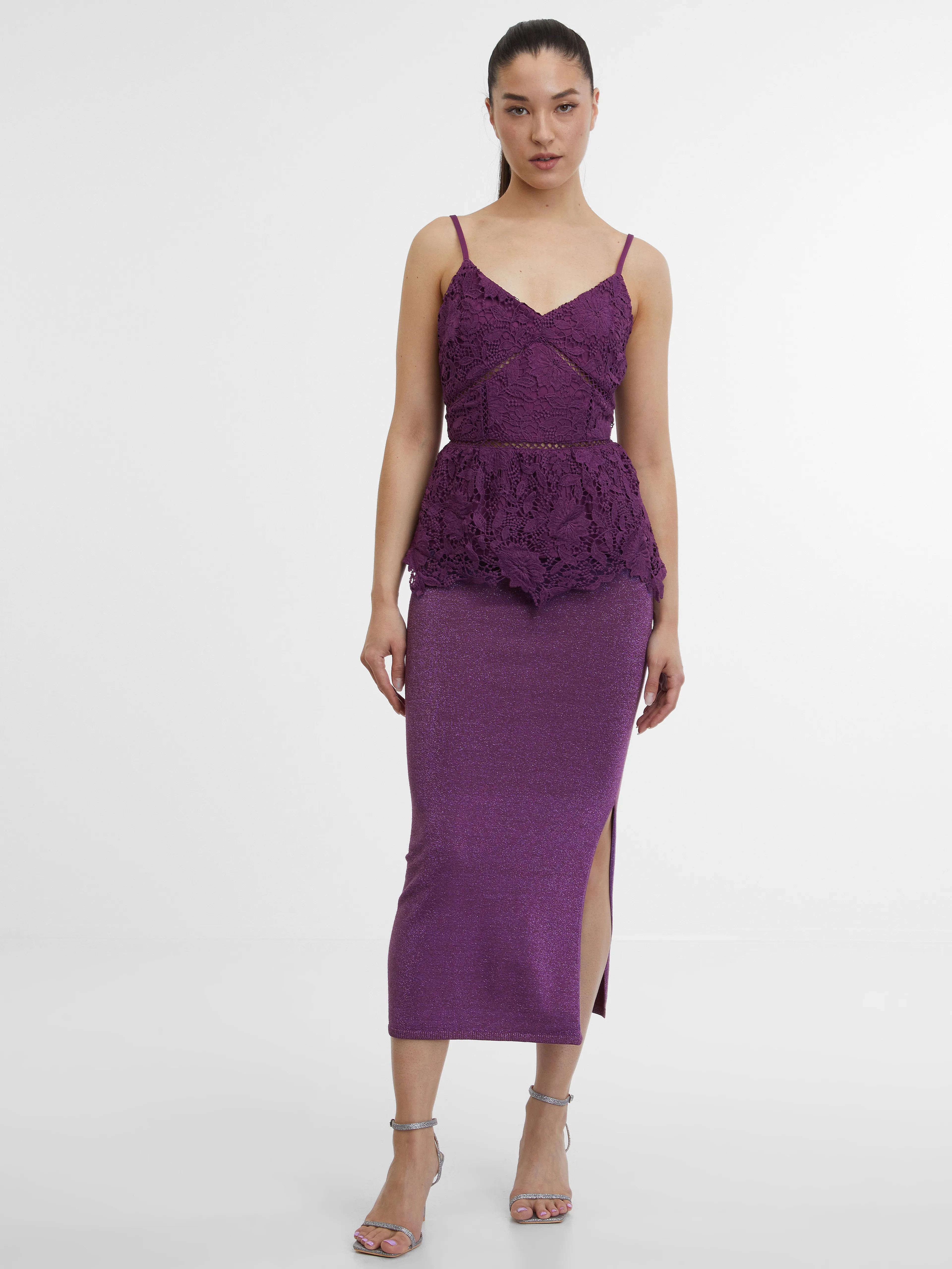 Lila Damen-Spitzentop ORSAY