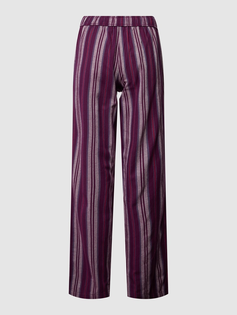 Pyjama-Hose mit Streifenmuster in lila