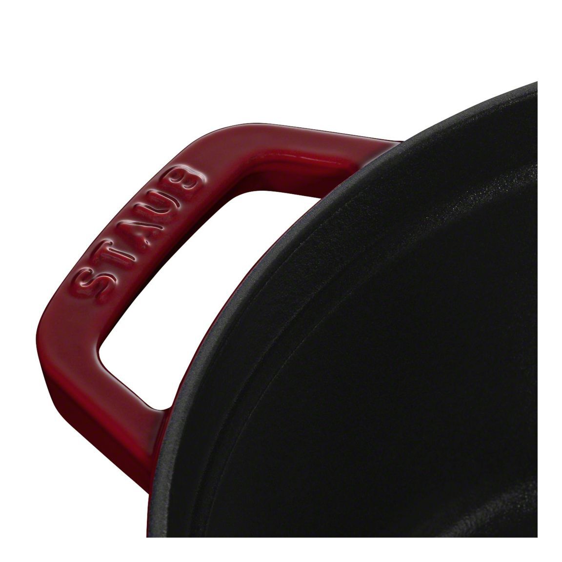 Cocotte 22 cm, rund, Bordeaux, Gusseisen