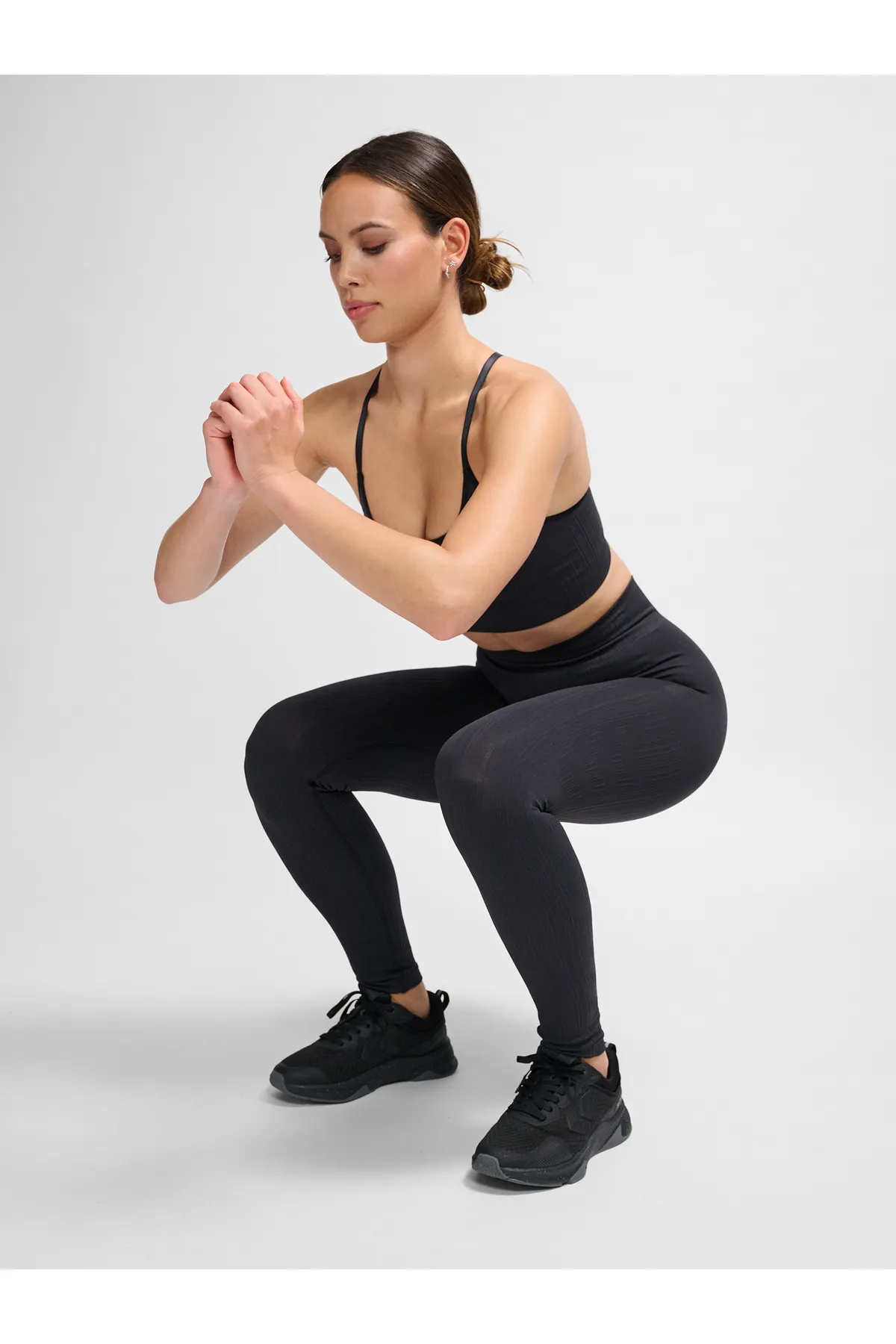 hummel  Sport-Leggings - Schwarz - Mittlerer Bund
