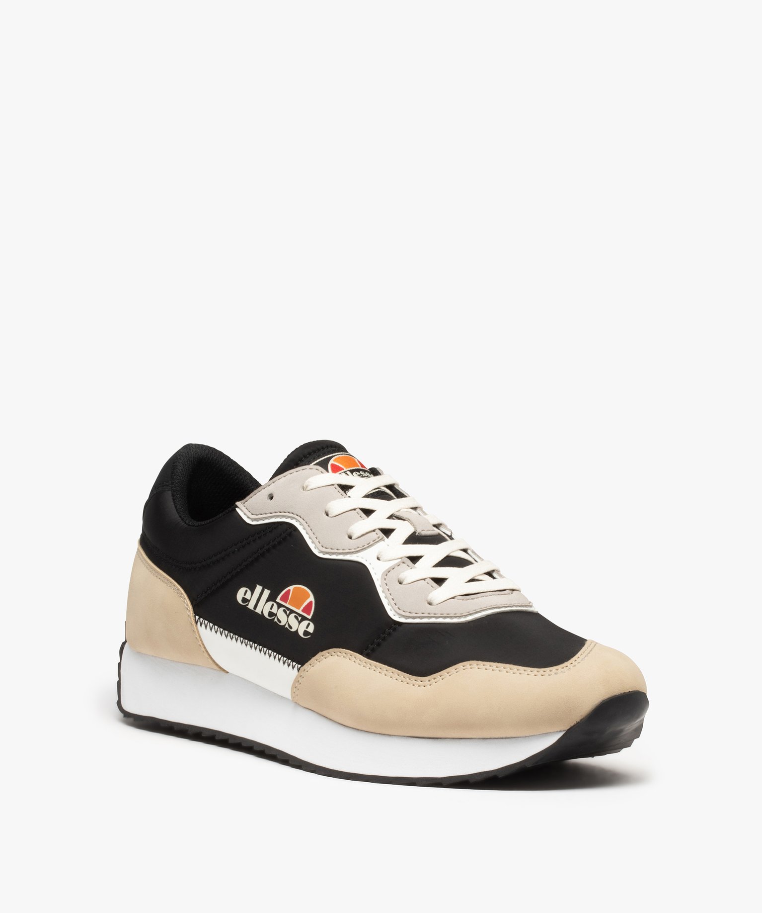 Baskets homme à lacets bi-matière - Ellesse noir | GEMO