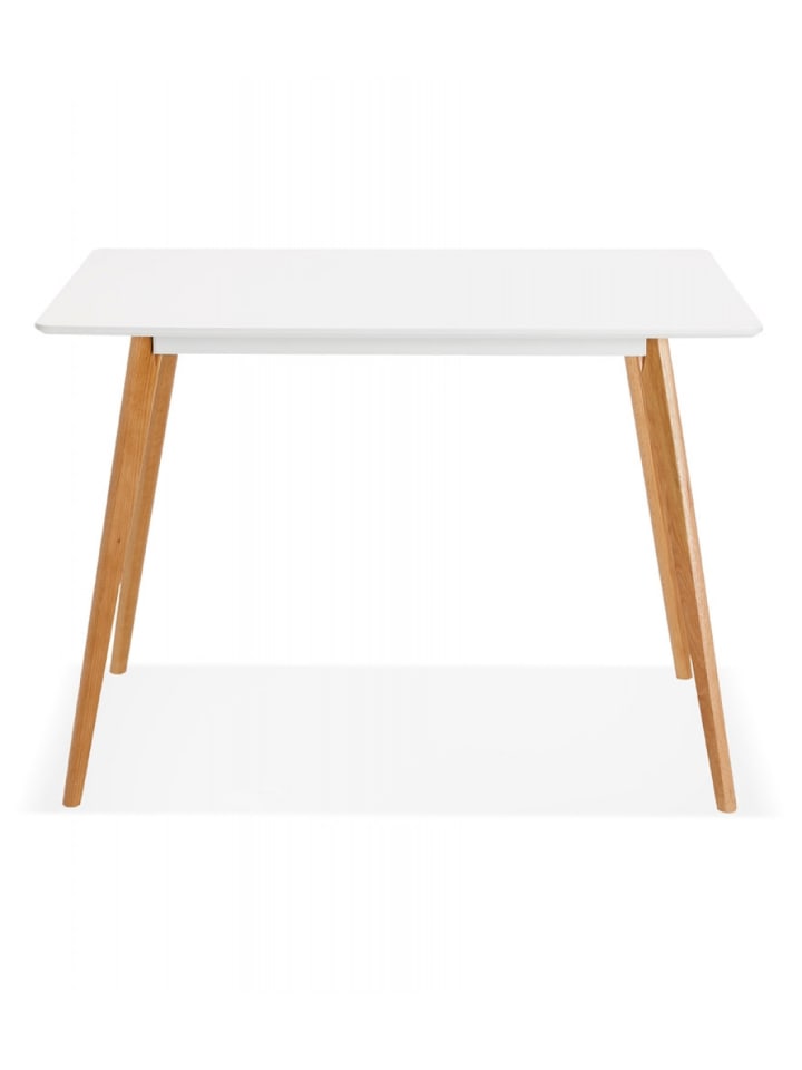 KADIMA DESIGN Esstisch MARIUS Skandinavisches Design | Nordischer Stil in Weiß-Beige günstig kaufen onesize