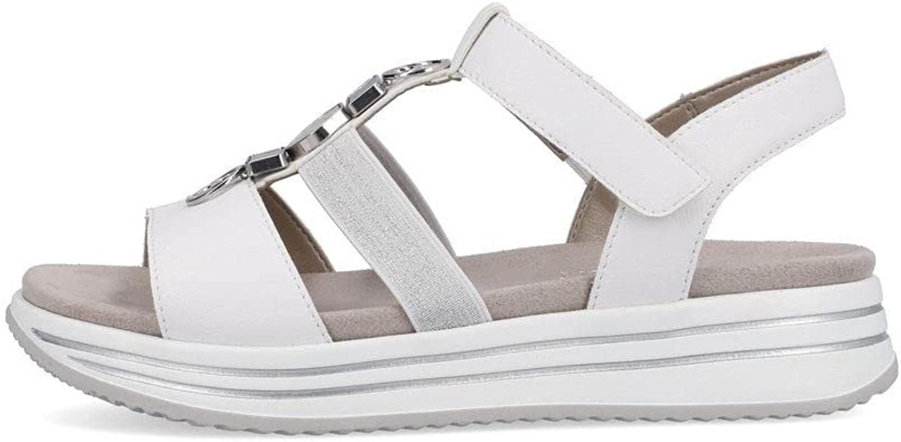 REMONTE Klassische Sandalen weiss