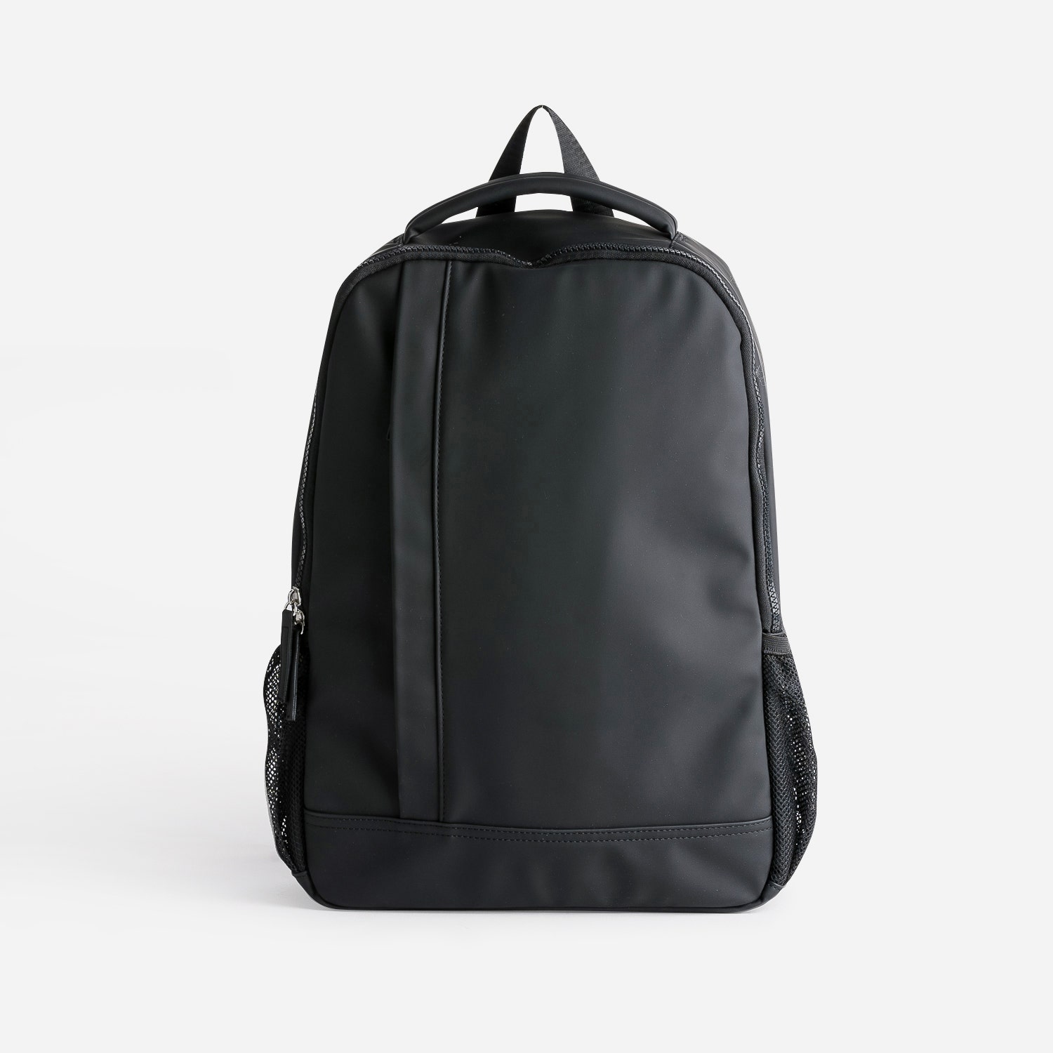 Sac à dos noir en nylon mat