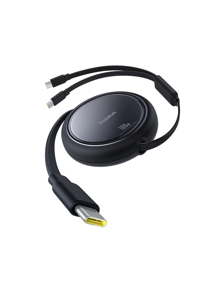 Baseus Baseus Bright Mirror Series USB-C Einziehbares Kabel - 2 x USB-C in Schwarz günstig kaufen onesize