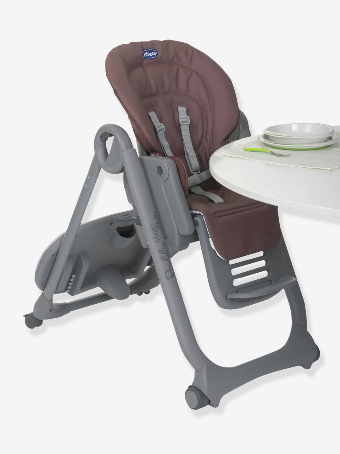 Chaise haute évolutive CHICCO Polly Magic Relax cocoa