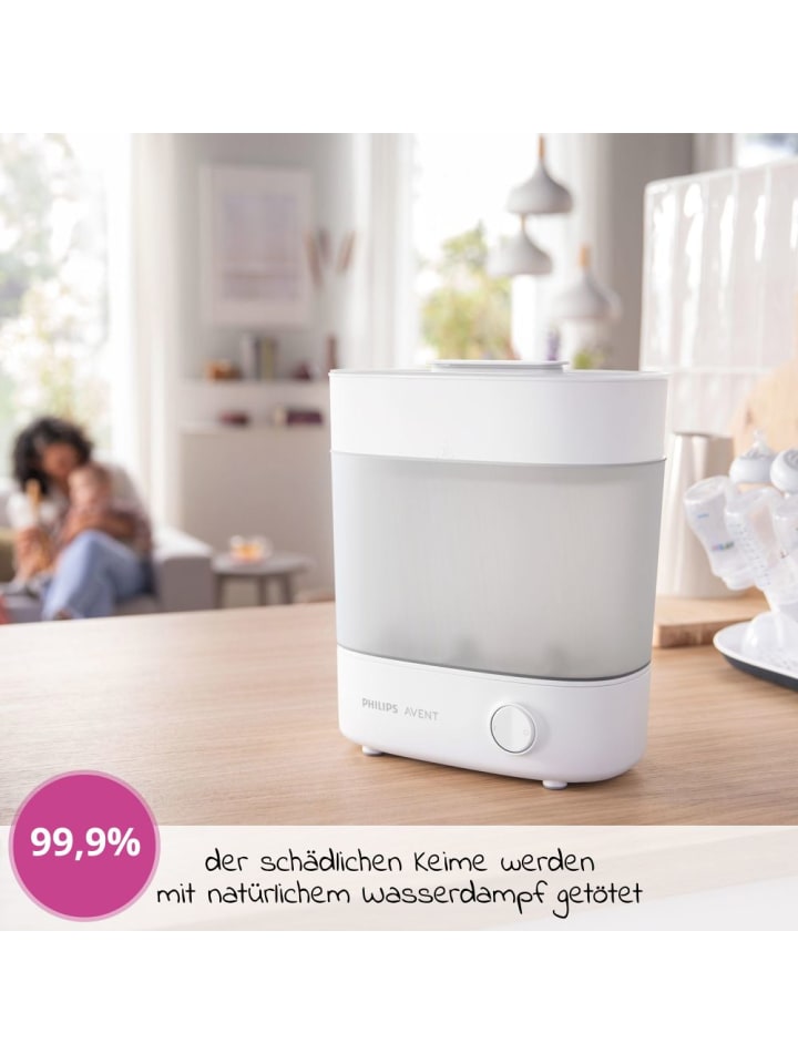 Philips Avent 8-tlg. Starter-Set inkl. Dampfsterilisator 2-in-1   in weiss günstig kaufen onesize