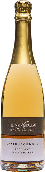 2022 Rheingau Spätburgunder Rosé Sekt extra trocken - Weingut Heinz Nikolai