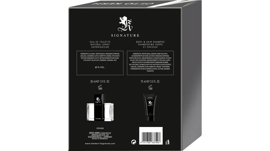 OTTO KERN Signature Men Eau de Toilette + Duschgel Geschenkpackung