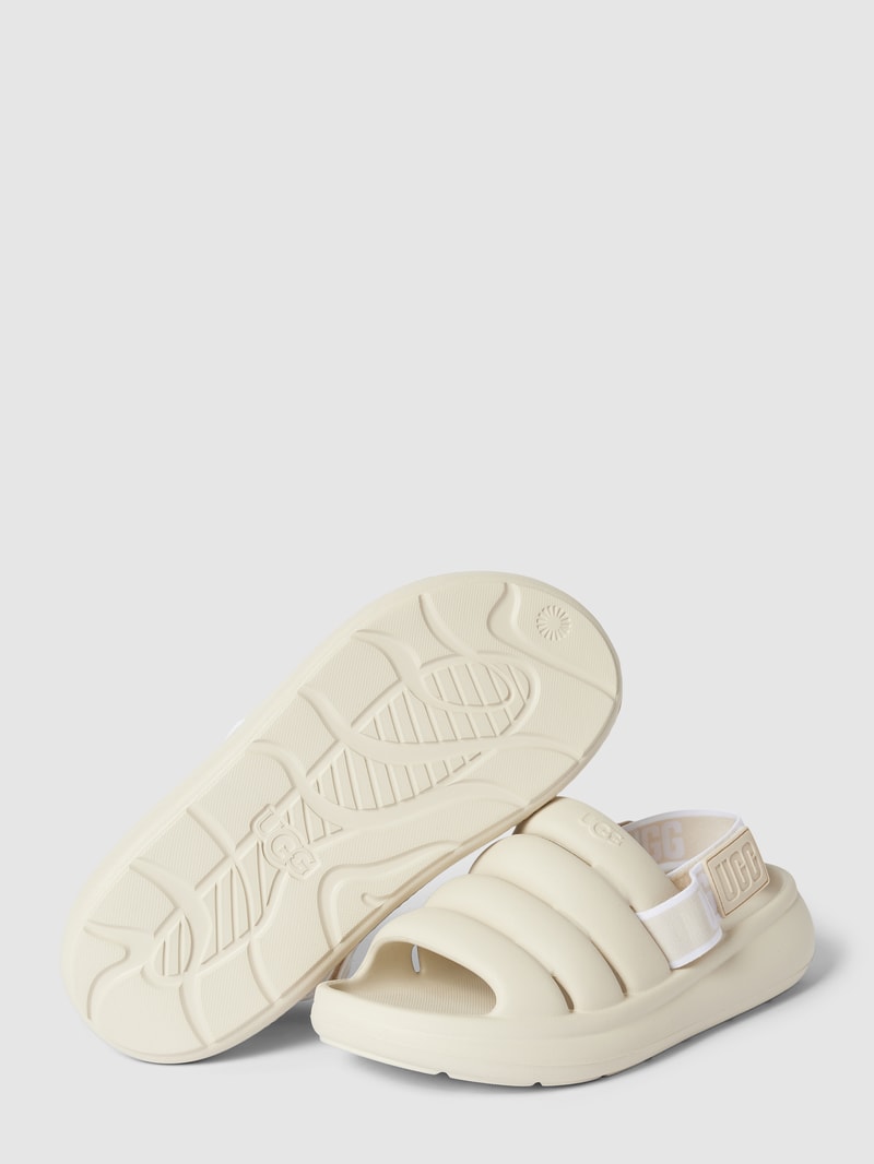 Sandalen mit Label-Details Modell 'FLUFF YEAH' in hellrosa