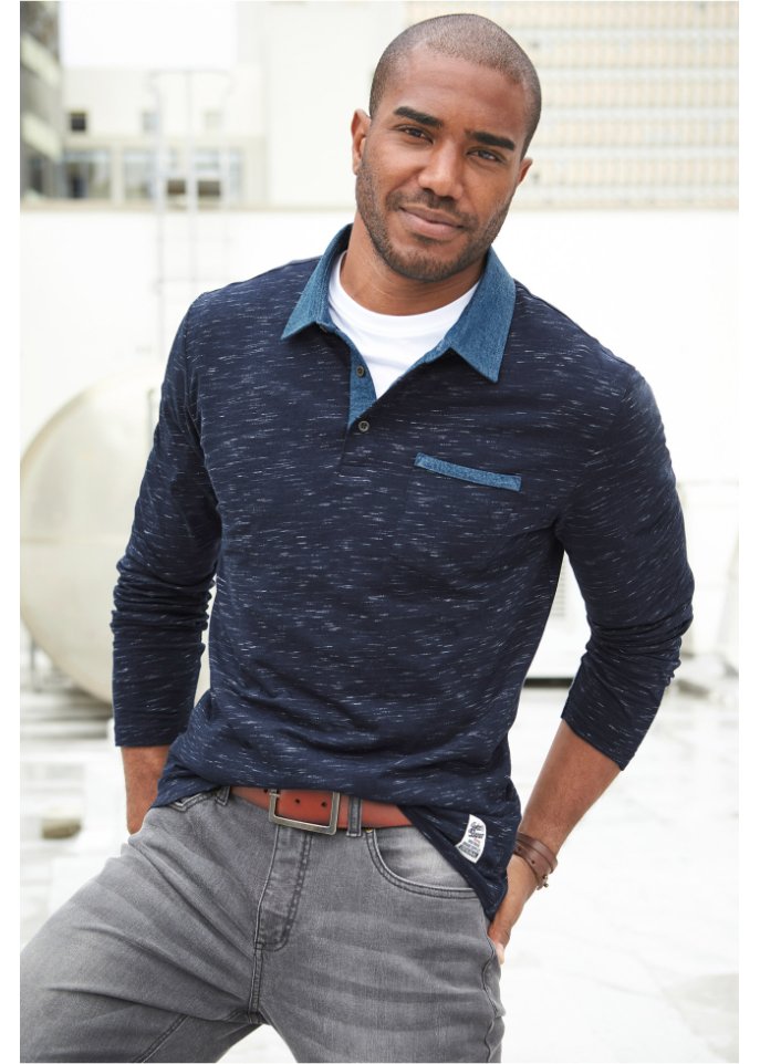 Poloshirt, Langarm