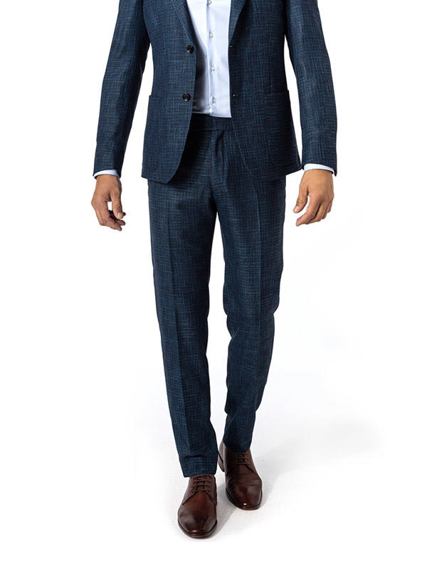 Strellson, Hose Melwin, Leinen, navy meliert