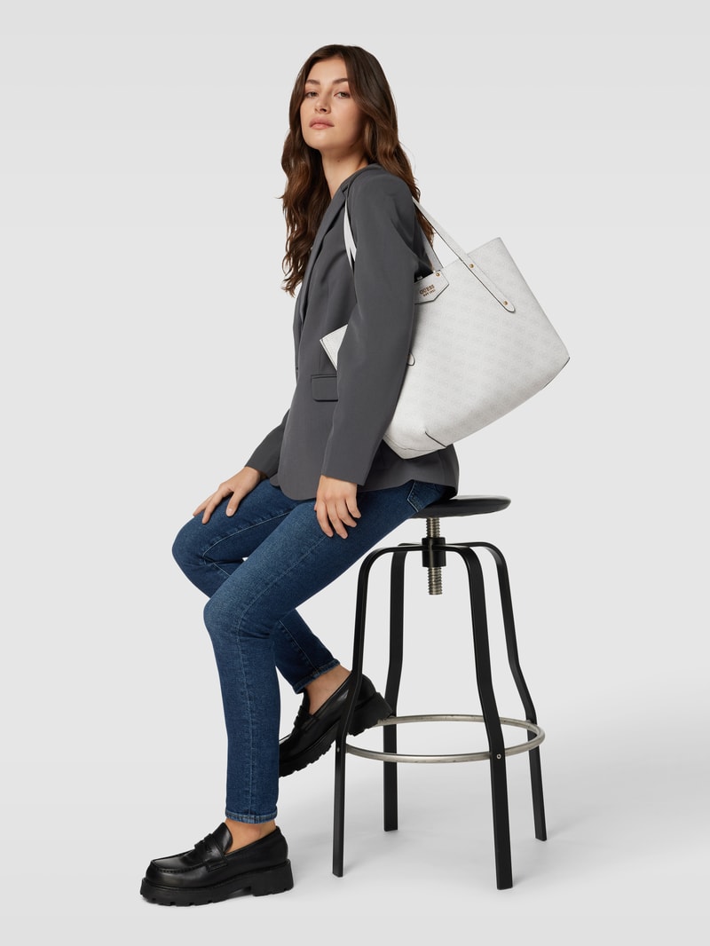 Tote Bag mit Allover-Muster Modell 'BRENTON' in graphit