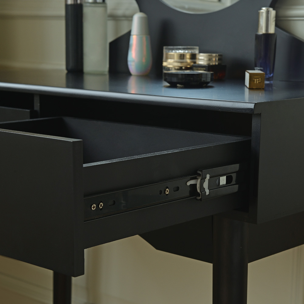 Home Deluxe Schminktisch MIRANDA - Schwarz