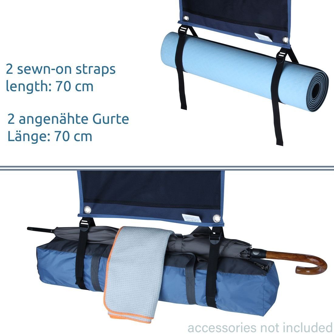 yourGEAR Vorzelt yourGEAR Caravan Organizer Shoe Hängeregal Vorzelt Wohnwagen 140x45cm, Personen: 0