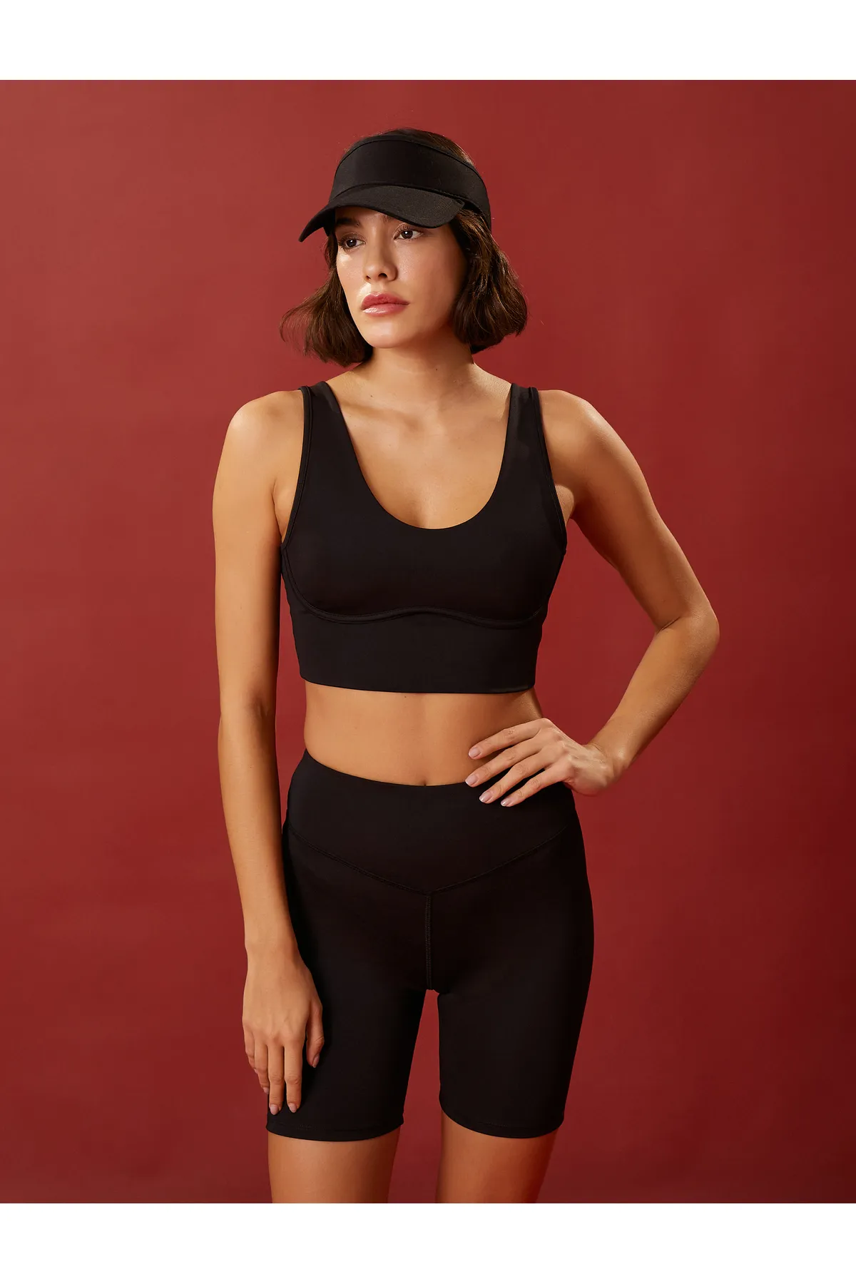 Koton  Basic-Sport-BH mit U-Ausschnitt und dicken Trägern