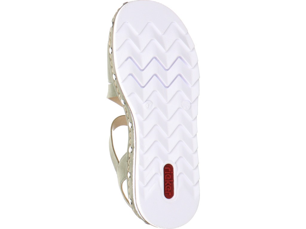 RIEKER Klassische Sandalen khaki FSK Damen Sandalen