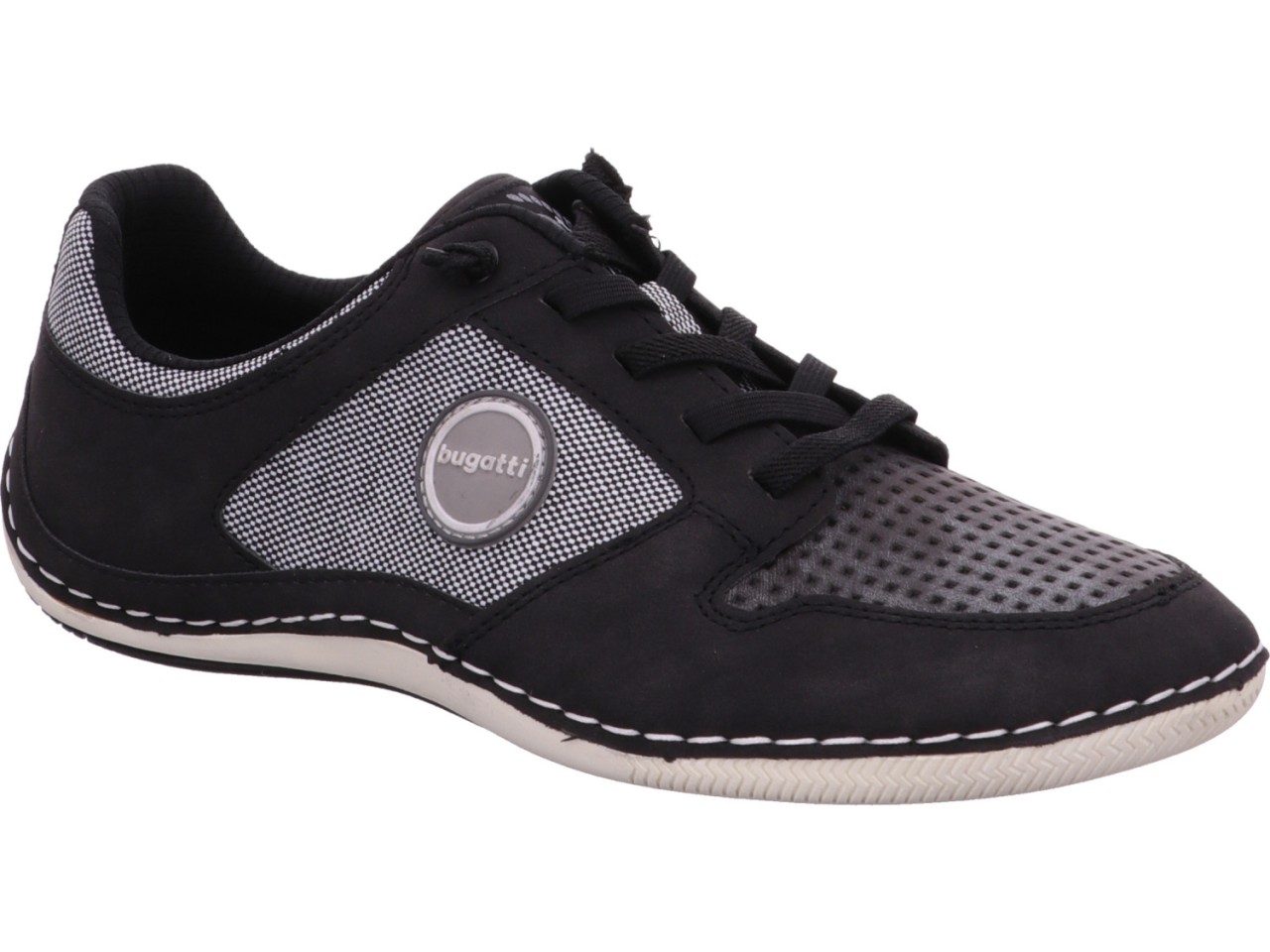 BUGATTI Komfort Slipper schwarz CANARIO