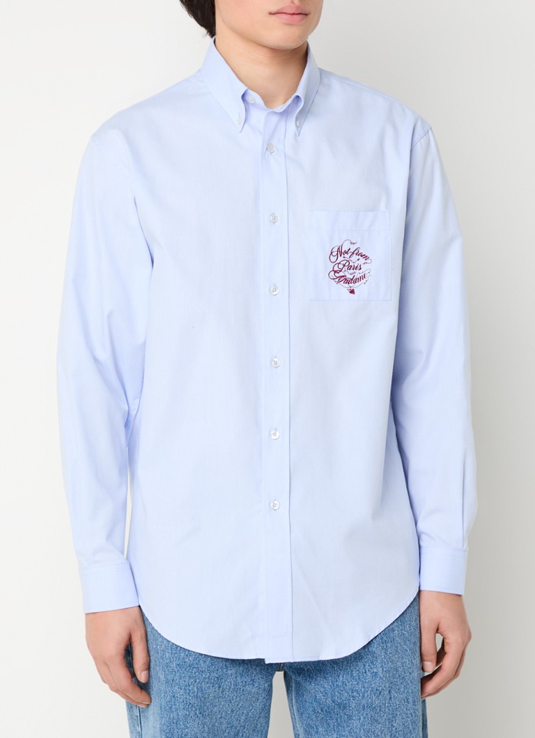 Drôle de Monsieur Chemise coupe classique avec broderie