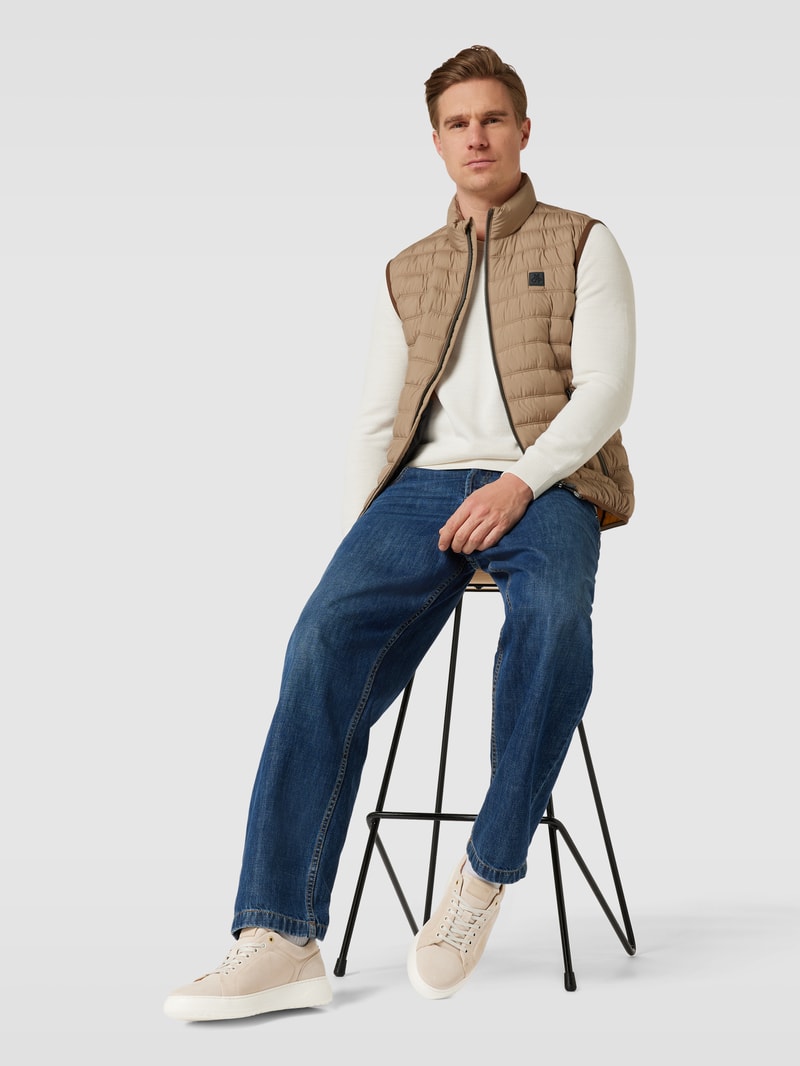 Sneaker aus Leder Modell 'CELANO UOMO' in beige