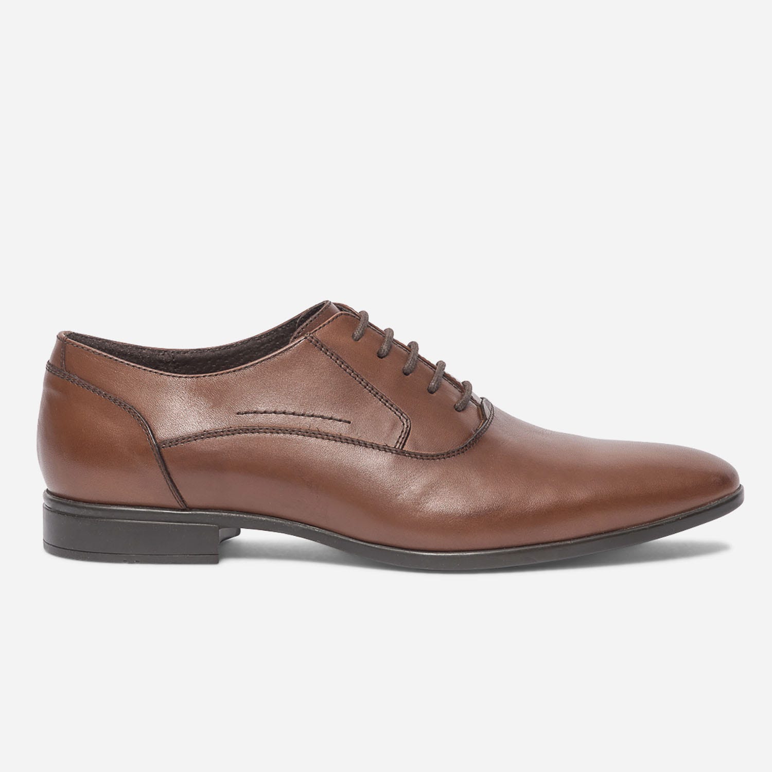 Richelieu cognac en cuir