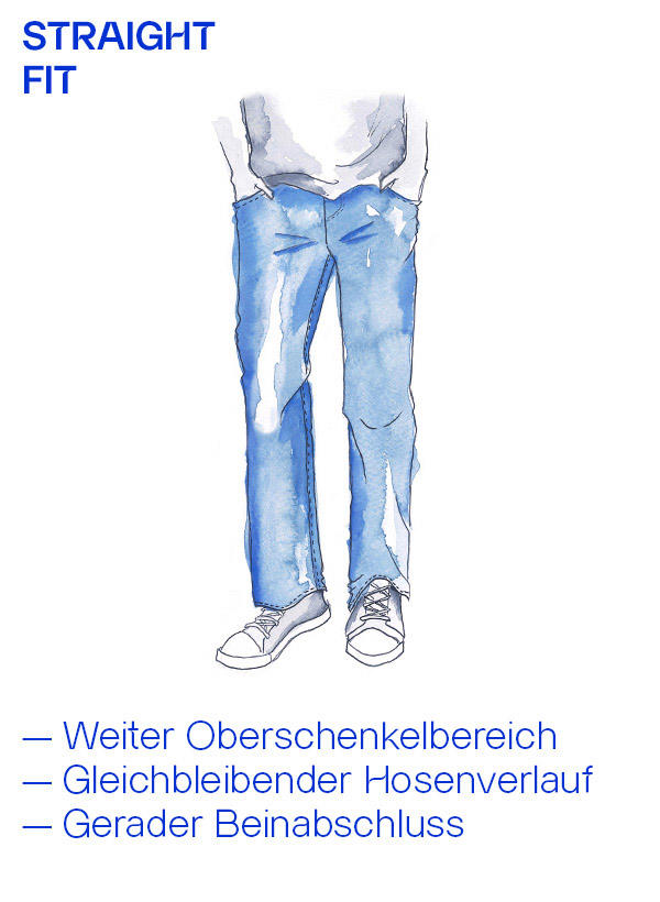 MUSTANG, Jeans, Straight Fit, Baumwoll-Stretch, jeansblau