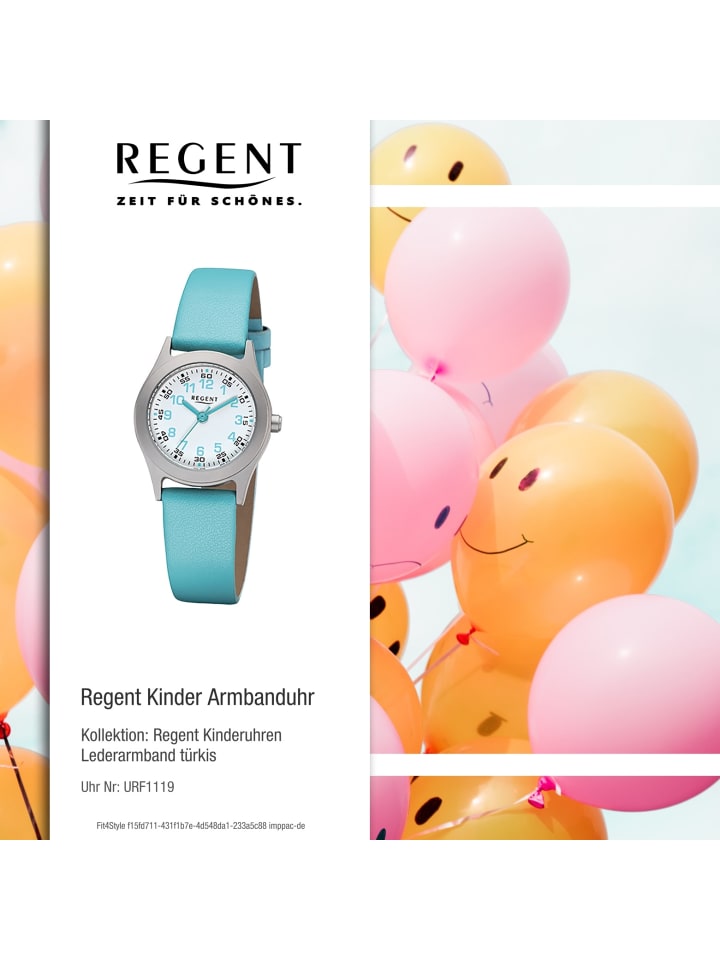 Regent Analog-Armbanduhr Regent Kinderuhren türkis klein (ca. 26mm) günstig kaufen onesize