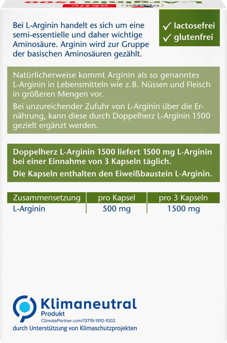L-Arginin Kapseln, 30 St., 18,6 g
