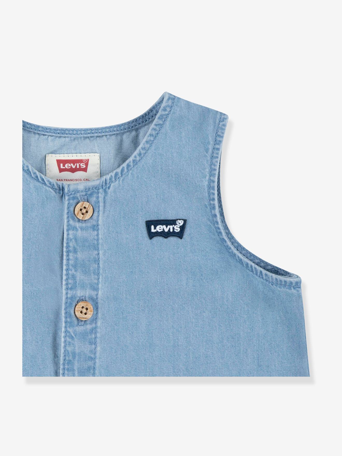 Levis Baby-Set: Overall & Sonnenhut Levi's - gebleicht