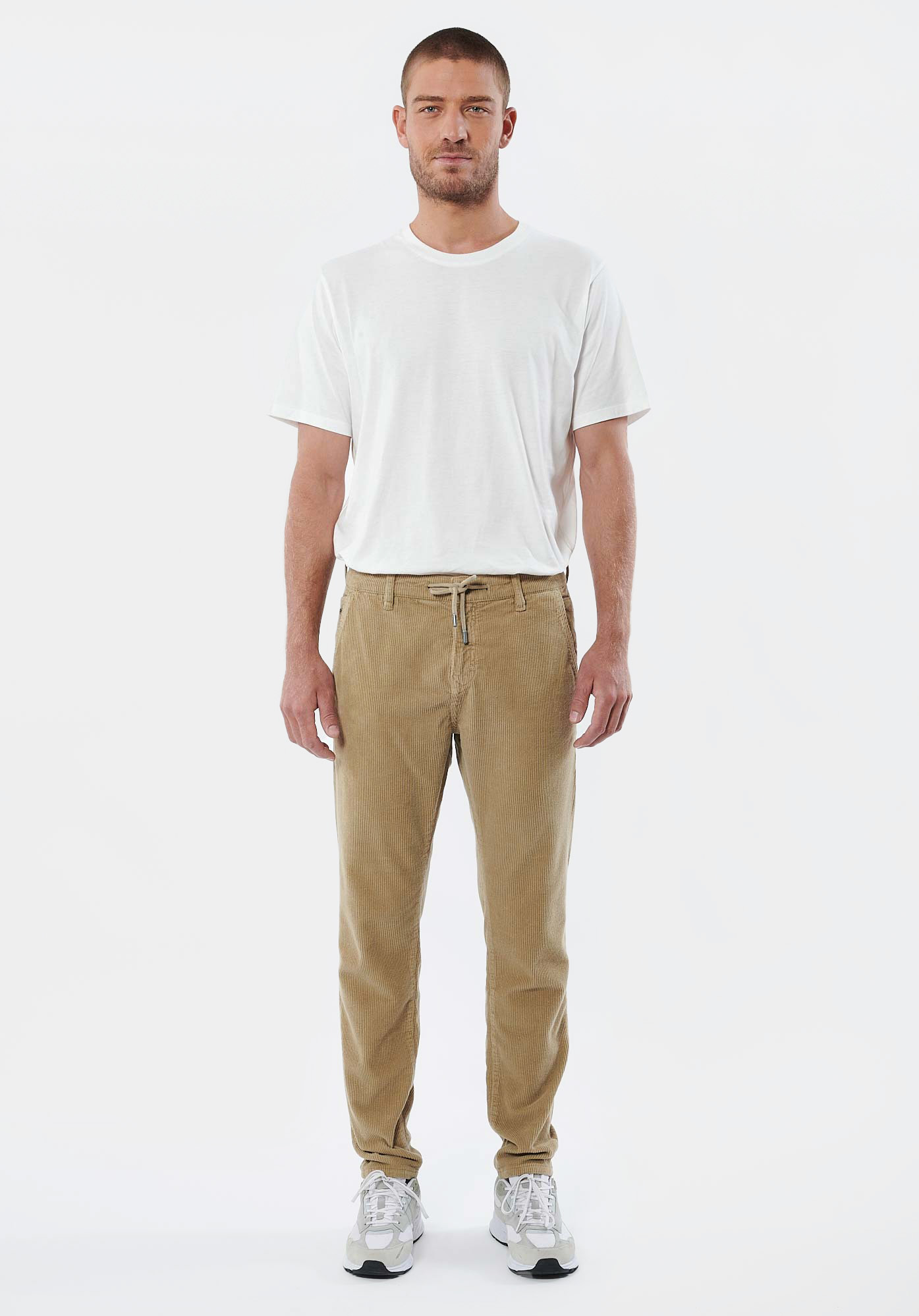 IRWIX  Jean slim relaxed beige homme