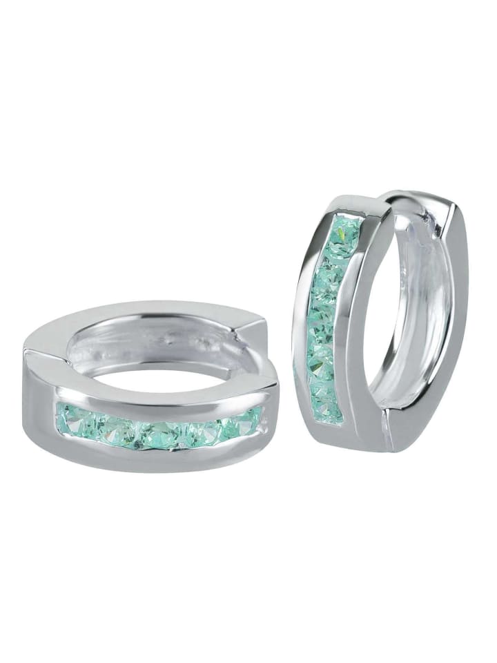 schmuck23 Creolen 925 Silber Zirkonia 0,3 cm x 1,2 cm günstig kaufen onesize