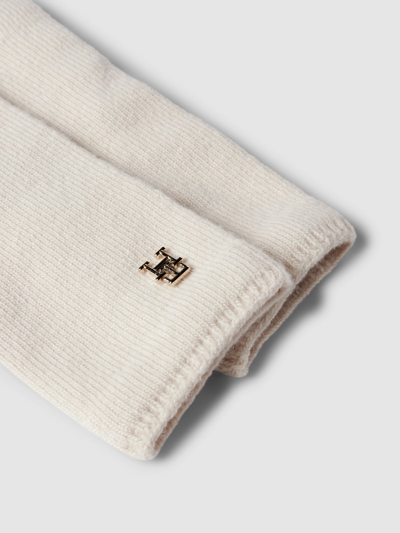Handschuhe mit Label-Detail Modell 'Limitless' in offwhite