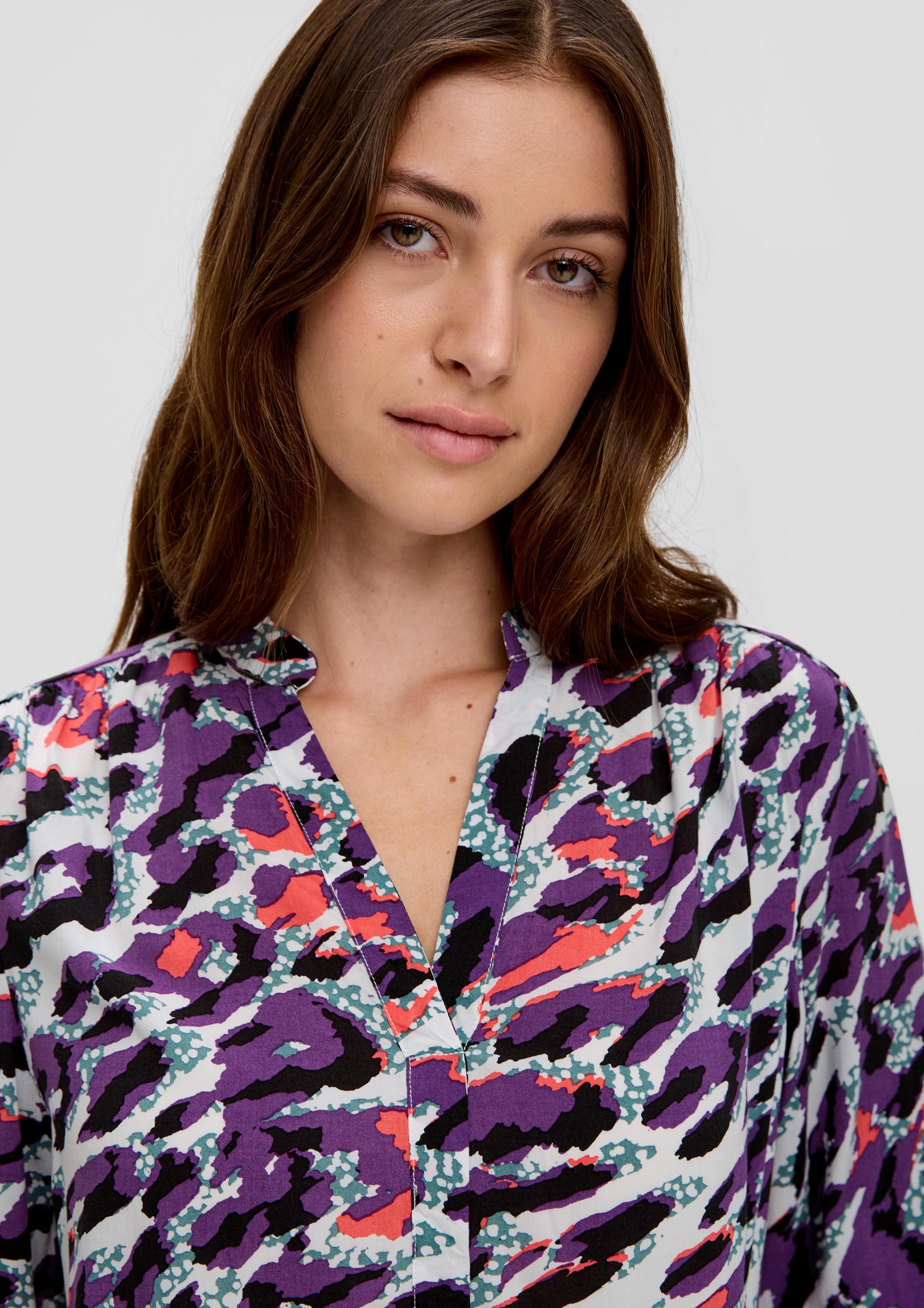 Viskosebluse mit Tunika-Ausschnitt  2134348-02A4